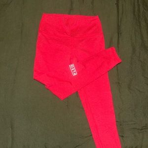 FLEO heathered neon punch leggings